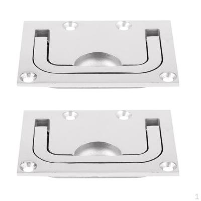 2 X Alça para Escotilha de Barco Aço Inoxidável 75 *55 Mm