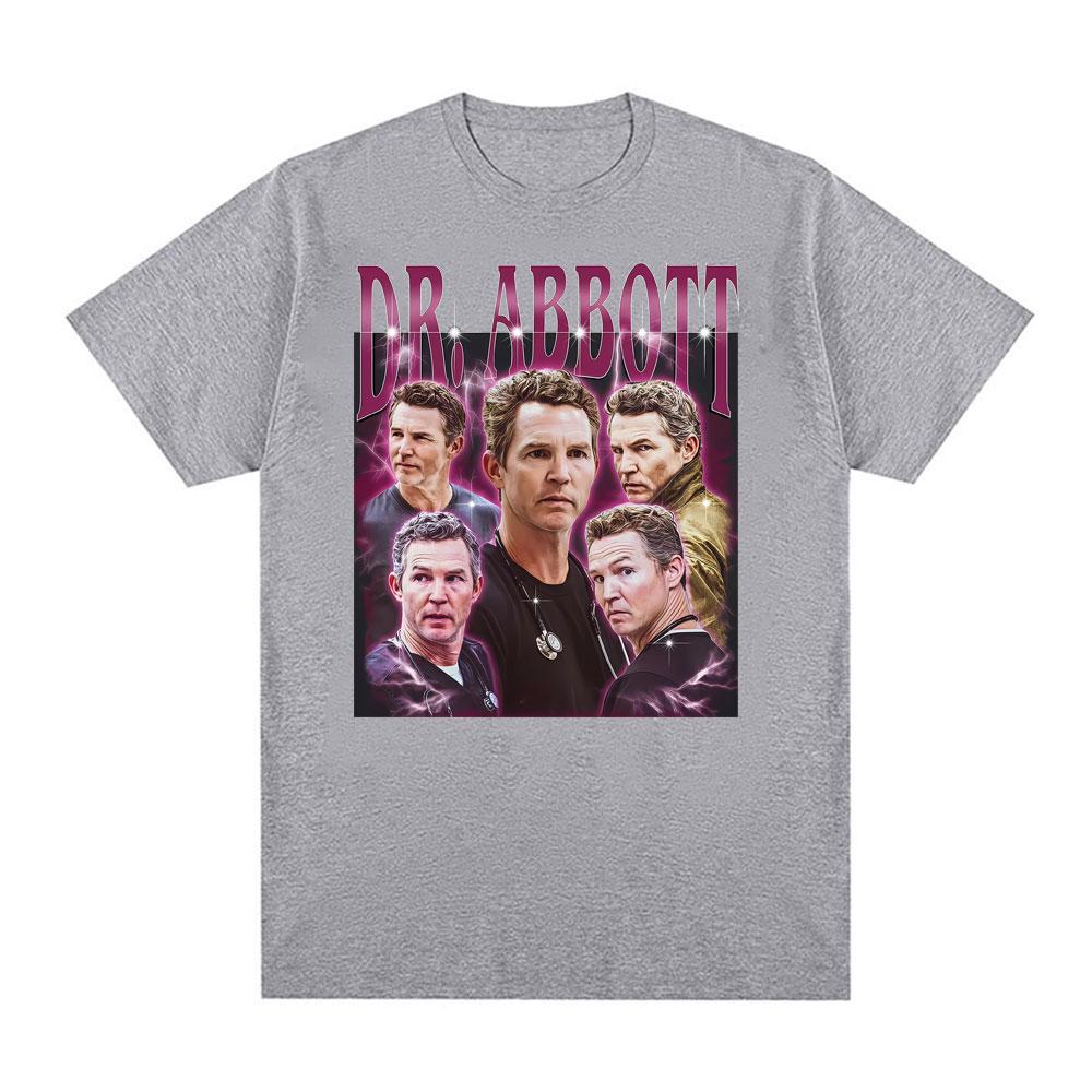 Dr. Abbott Unisex Vintage 90s T Shirts Unisex Women Fashion Oversized O-Neck T-shirts Hot Sale Casual Comfort Short Sleeves T Shirt