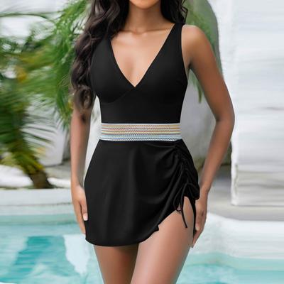 Women's One-piece Fashionable And Sexy Swimsuit With Bra Pads And No Steel Support