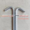 Hot-Dip Galvanized J-Type U-Type Rebar Tent Stakes - M8 M10 M12 Threads, Colorful Zinc Coating for Camping Tarps