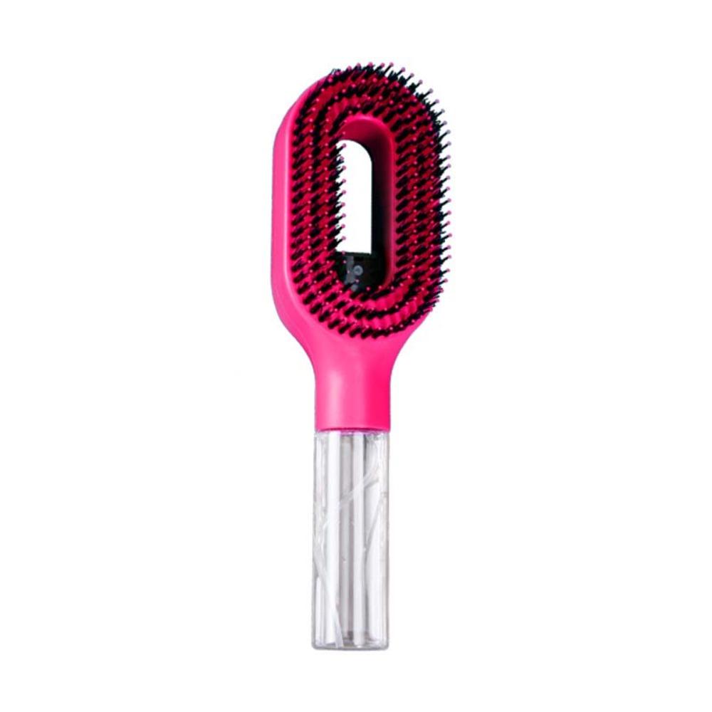 Pink Spray Hair Comb with Water Tank Fine Mist Spray Design Portable Hair Styling Tool Gifts розы красного