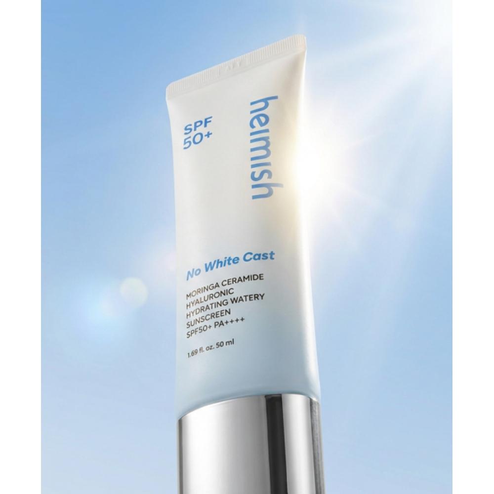 Heimish Moringa Ceramide Hyaluronic Acid Hydrating Watery Sunscreen Spf50+ Pa++++ 50ml