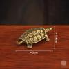 Retro Brass Tortoise Ornament Statue Metal Animal Sculpture Home Office Decoration Ornament Tea Pet Crafts