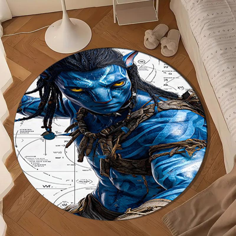 Ava-tar Adventure Round Rug for Livingroom,Bedroom, Palyroom, Chair Rug, Area rug, Circle Carpet, Large Size Decor Fan Christmas gift