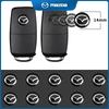 14mm Car Key Badge Emblem Replacement Car Key Stickers for Mazda ATENZA Axela 2 3 5 6 323 626 RX8 CX6 CX-5 CX4 MX3 MX5 M5 M6 MS