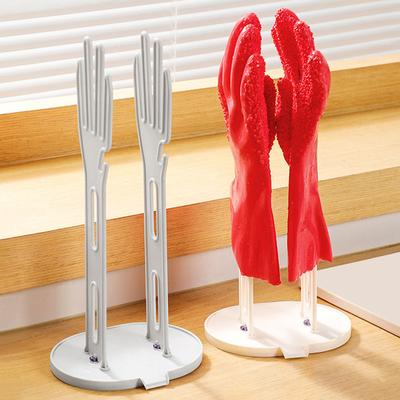 1PC Soporte para Guantes de Cocina Soporte de Goma Secador de Guantes Soporte para Toallas Escurridor Estante de Almacenamiento para Encimera Herramienta Accesorios para Fregadero de Cocina