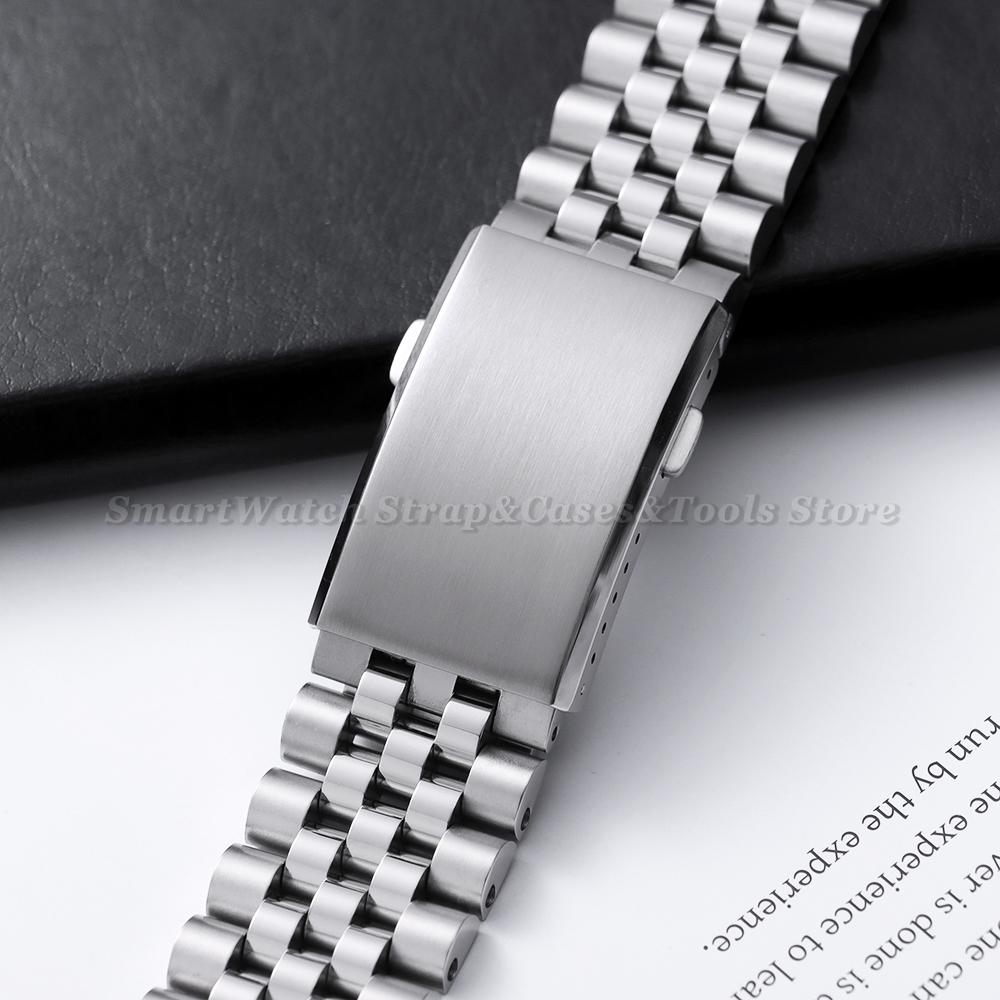 316L Solid Stainless Steel Watch Clasp 18/20/22mm Luxury Adjustable Folding Buckle Premium Metal Clasp Watch Repair Accessories