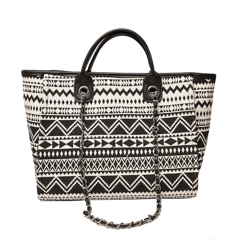 European and American Simple Women's Bag Ethnic Trend Chain Bucket Bag Shoulder Messenger Handbag