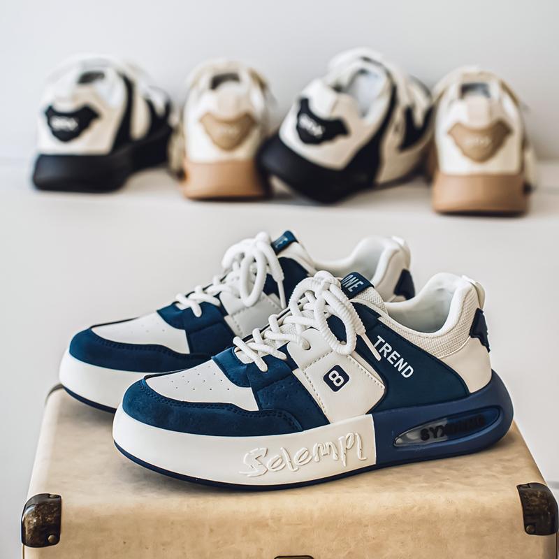 Menn Mote Fritid Lav Topp Skateboardsko Gutter Komfortable Sneakers Mannlige Studenter Trendende Myk Såle Klassisk Pustende Gym Sklisikker