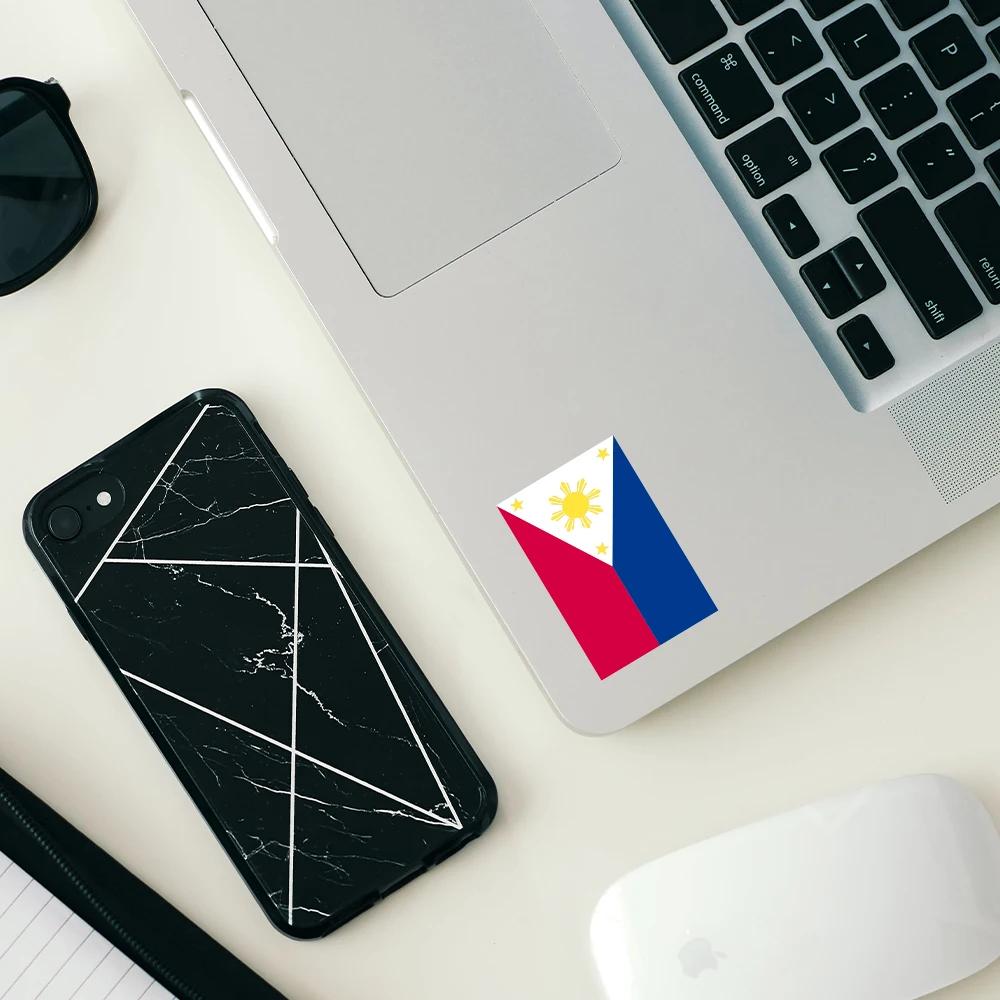 3Pcs Philippines Flag Stickers Waterproof Car Body Bumper Rear Window Moto Wall Laptop Personality DIY Decoration Vinyl Decals