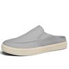 Mule Homme Été Nouvelles Chaussures Décontractées Demi-Mules Toile Respirante Semelle Souple Chaussure de Marche Légère Chaussures Vulcanisées