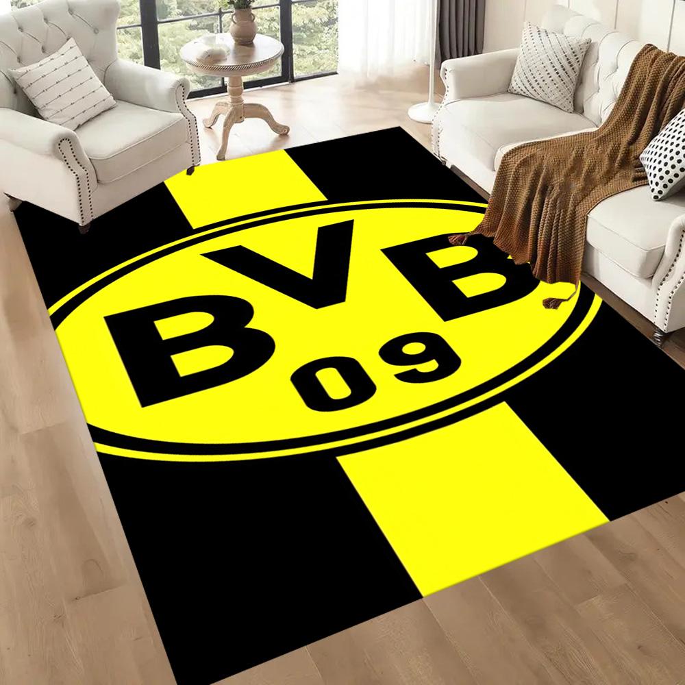 Borussia Dortmund Floor Mat Design For Foyer Outdoor Study Room Playrooms Antislip Carpet Anime Office Decor Wedding Party Gift