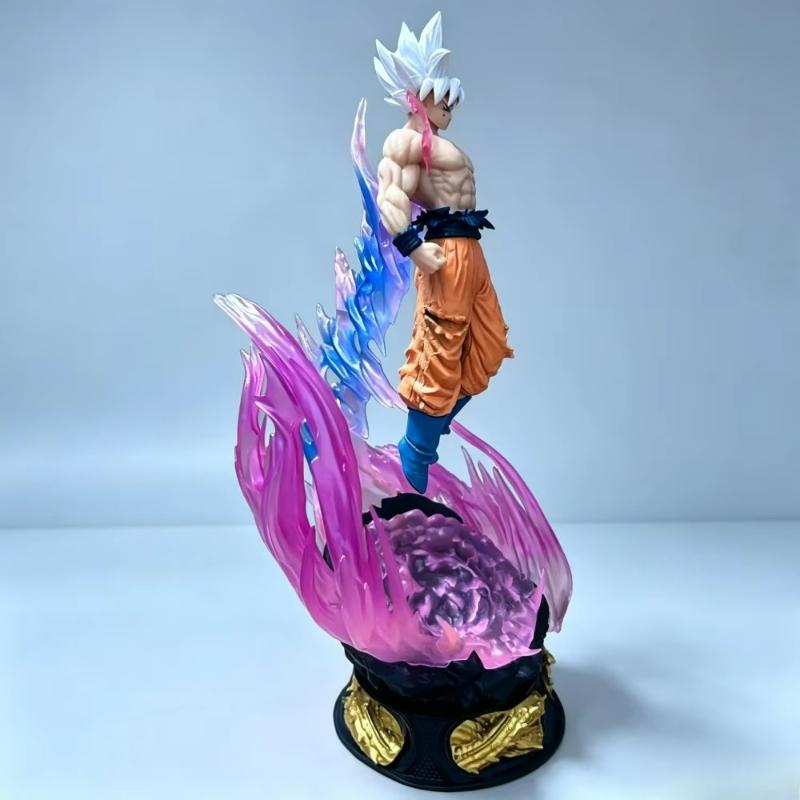 Figura de anime de dragón de 25 cm, Goku Ultra Instinto Super Saiyan, estatua de PVC, modelo de adorno, colección de juguetes de regalo.
