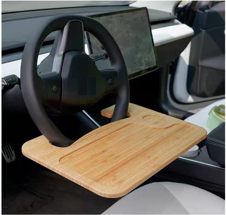 

Bamboo Car Steering Wheel for and Tablet Warranty [Hope Retailer] Table, Driver s Seat, Natural, Durable, Water-Resistant, Work, Dining, Viewing,