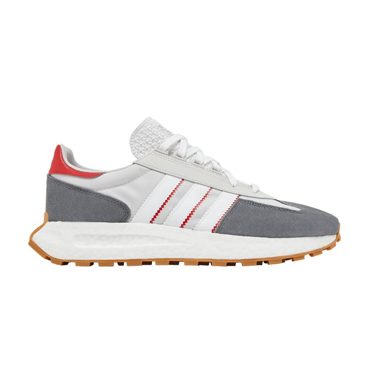 Adidas Unisex Grey/White/Red Retropy E5 Gum Cm