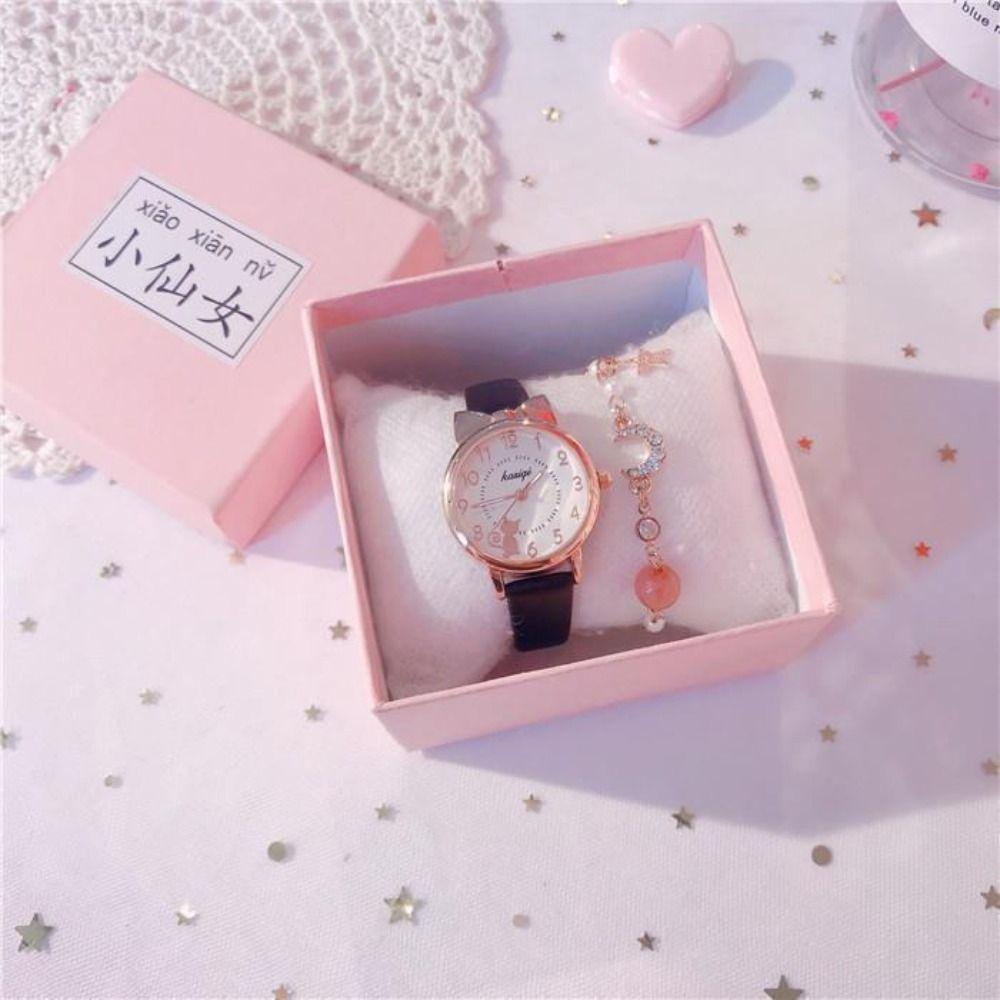 Cat Ear Quartz Watch Quartz Clock Wristwatch Creative Bracelet