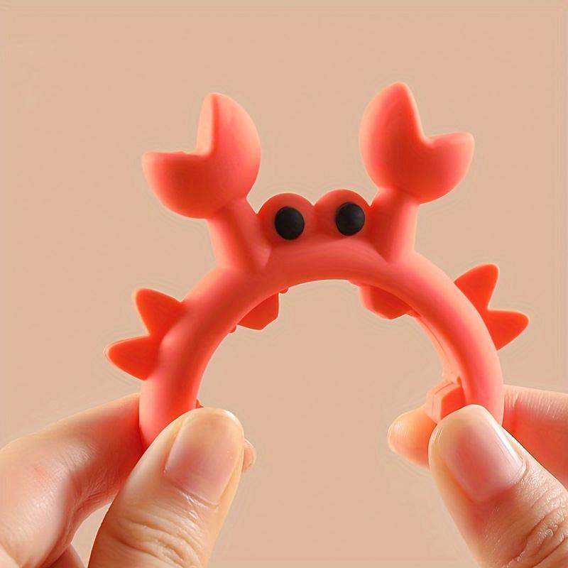 Heat-Resistant Silicone Spoon Rest - Cute Crab & Octopus Design - Countertop Cooking Tools Organizer for Kitchen Utensils & Spatulas