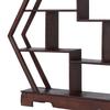 Home Carving Crafts Rack Antique Display Rack Flower Pot Rack Desk Decoration (Hexagonal)
