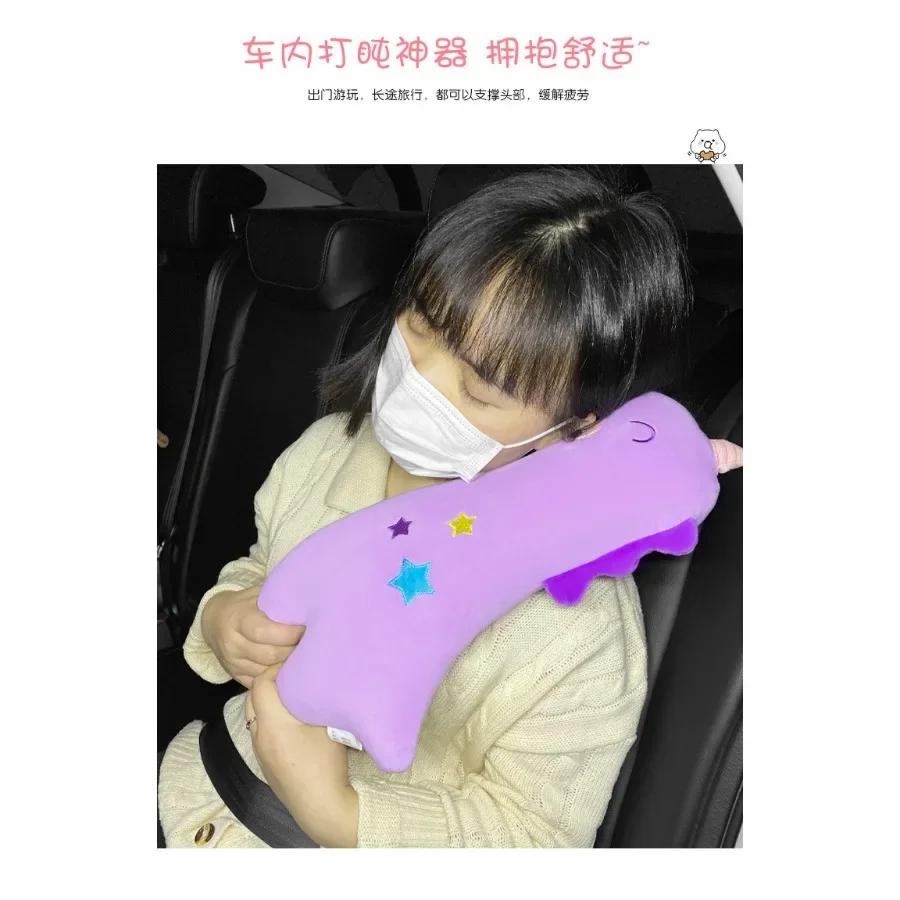 Cartoon Plush Car Seat Belt Shoulder Guard | Universal Fit Safety Pad for Kids & Adults | Soft Interior Decoration