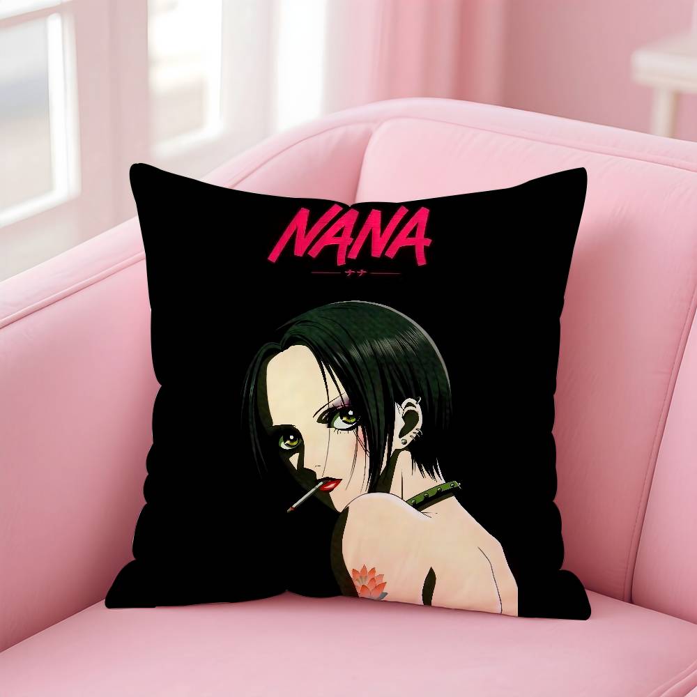 

Arrival N-Nana Anime Pillow Case pattern printing pillowcase living room sofa cushion cover bedroom room decor 16x16Inch