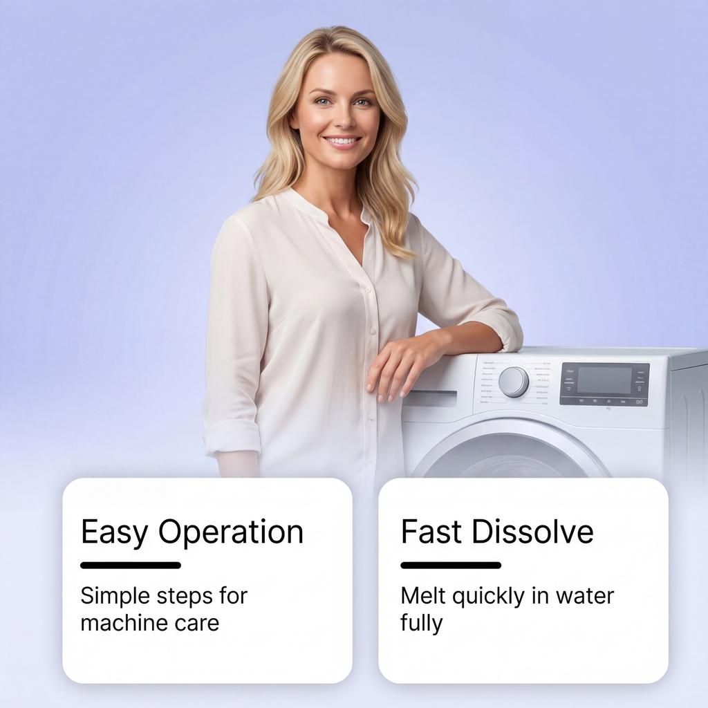 Washing Machine Cleaner Tablets for Deep Cleaning and Deodorizing Removes Residue Limescale and Odors Compatible with All Washing Machines 12 Pieces