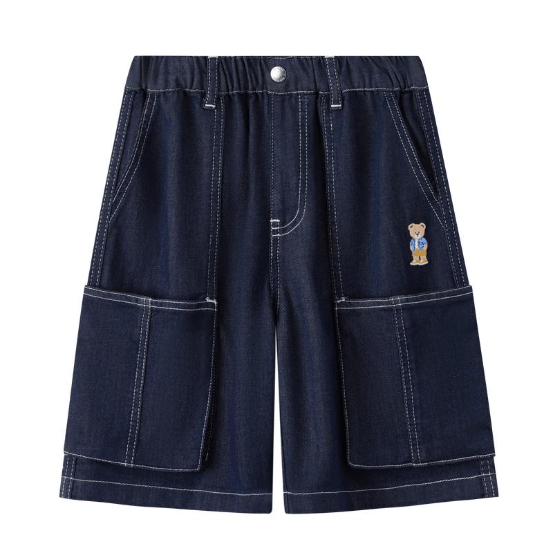 PawinPaw Boy s Loose-fit Denim Capri Jeans 130