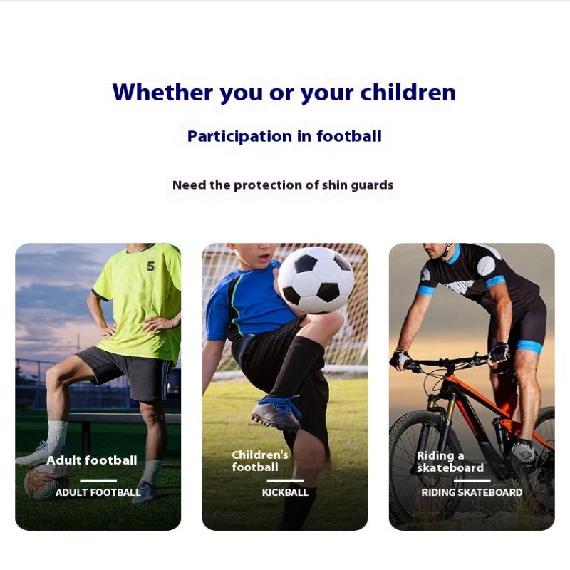 Erwachsene Jugendliche Kinder Schienbeinschoner Fußball Schützende Fußballschienbeinschoner Polster Stoßdämpfend Fußballschienbeinschoner Schutzausrüstung