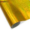 Car Exterior Decoration Glossy Gold Airplane Pattern Film Carbon Fiber Waterproof Vinyl Stickers Creative Modeling Accessories