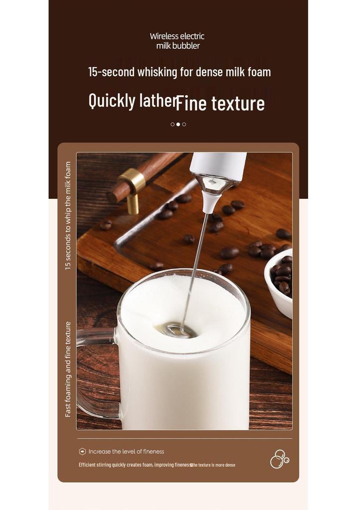 Compact Electric Handheld Milk Frother and Whisk
