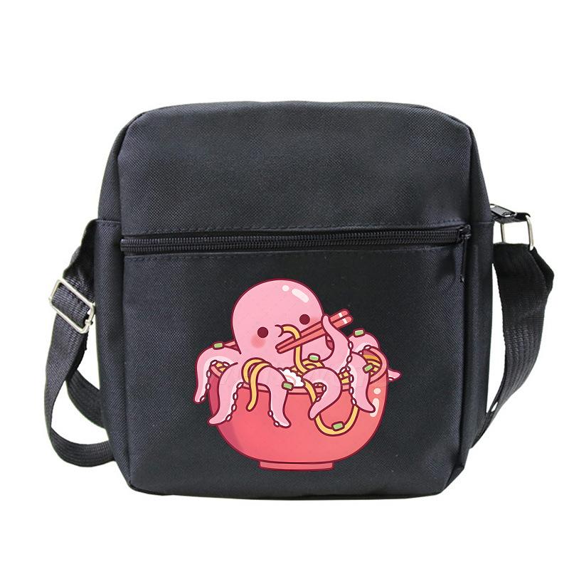 Cute printed shoulder bag casual multi-functional oblique span bag small bag student stationery bag