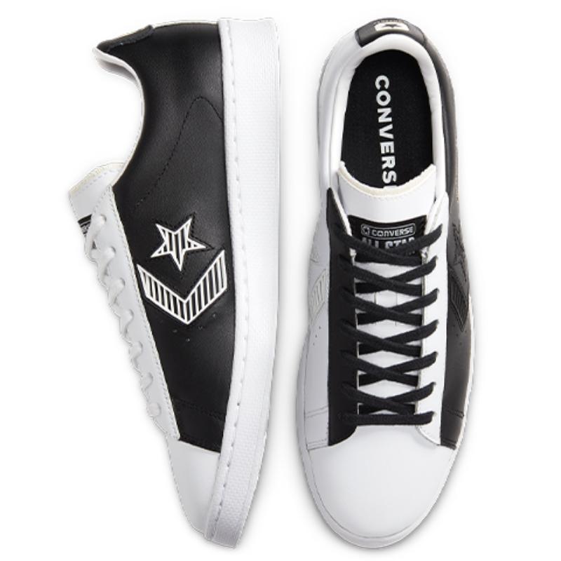 Converse Cons Pro Leather Non-slip Durable Low-top Skate Shoes Unisex Black
