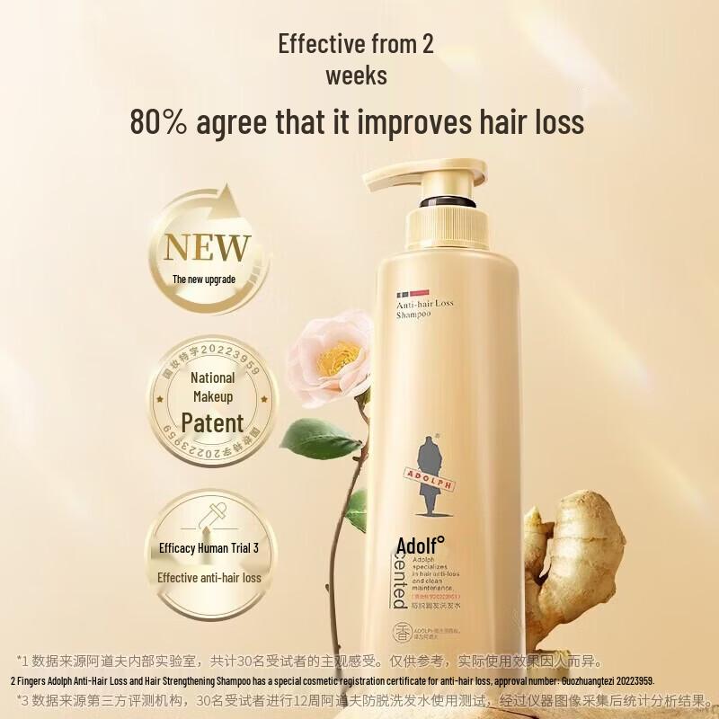 

Adolph Ginger Anti-Hair Loss Shampoo (2 x 300ml)