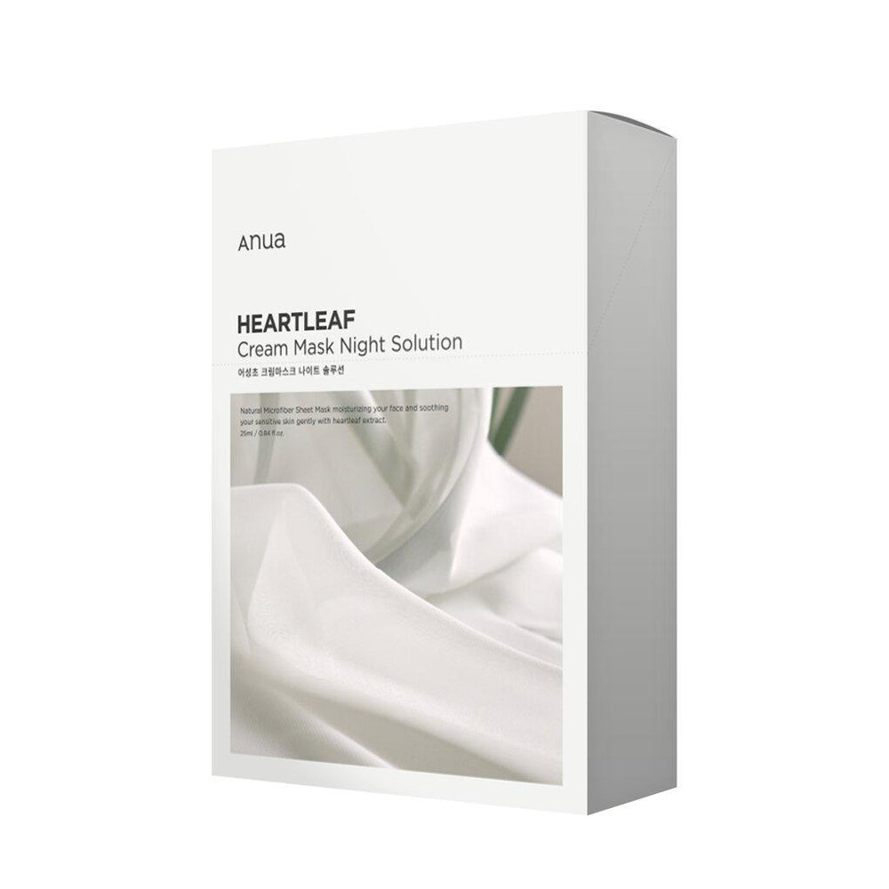 

Anua Heartleaf Cream Mask Night Solution Sheet 10ea