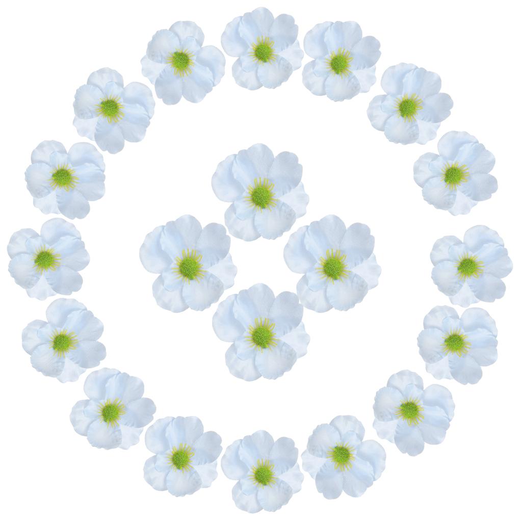 50Pcs Artificial Flower Heads Fake Wildflower Heads Bulk Artificial Flowers for DIY Wedding Bouquets  Party Home Decorations