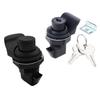 Plastic Press To Open Latches Elegant Black Push Button Lock Simple Installation Suitable for Boat Cabinets & Doors
