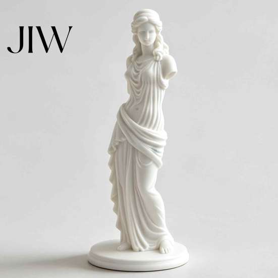 Photography Prop Statue 3D Printed Minimalist Goddess Sculpture, Retro European Armless Statue, Classical Housewarming Present for Art Lovers Figurine