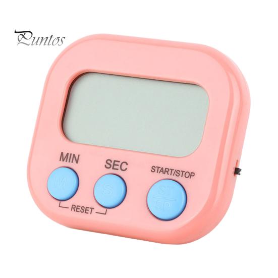 

Магнитный цифровой таймер для учителей, детский таймер для класса с подставкой, прочный, легко читаемый дисплей, набор кнопок, кухонный таймер розовый