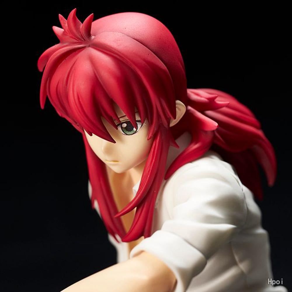 8.5CM Anime Yu Yu Hakusho Kurama Figure Sitting Posture Urameshi Yuusuke Noodle Stopper Figure Model Toy Doll Aciton Figure