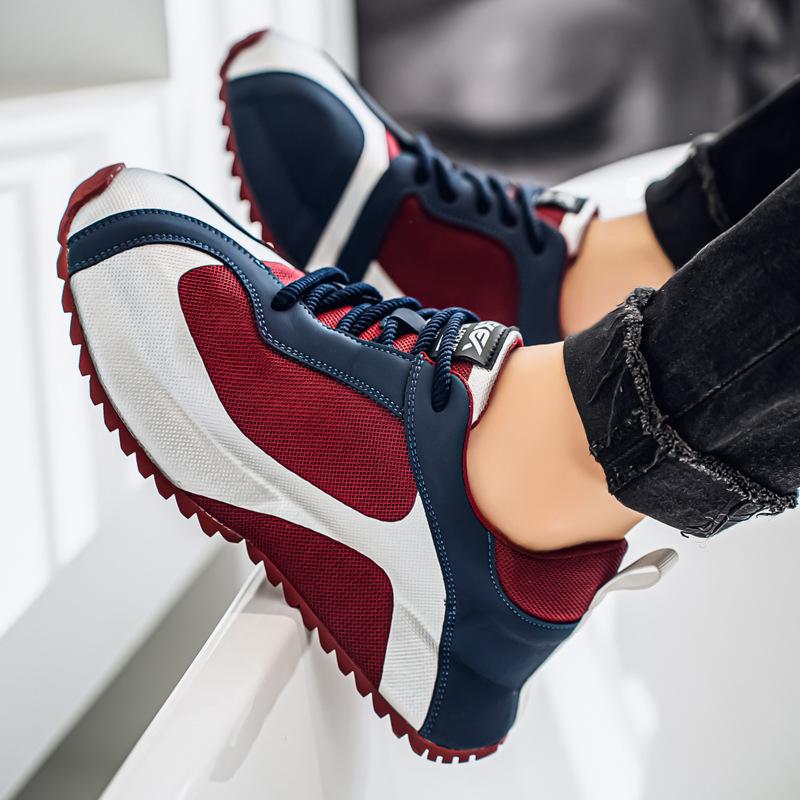 

Trendy versatile men s shoes summer new bag bottom mesh breathable comfortable shoes Korean version ins popular Internet celebrity dad shoes 39