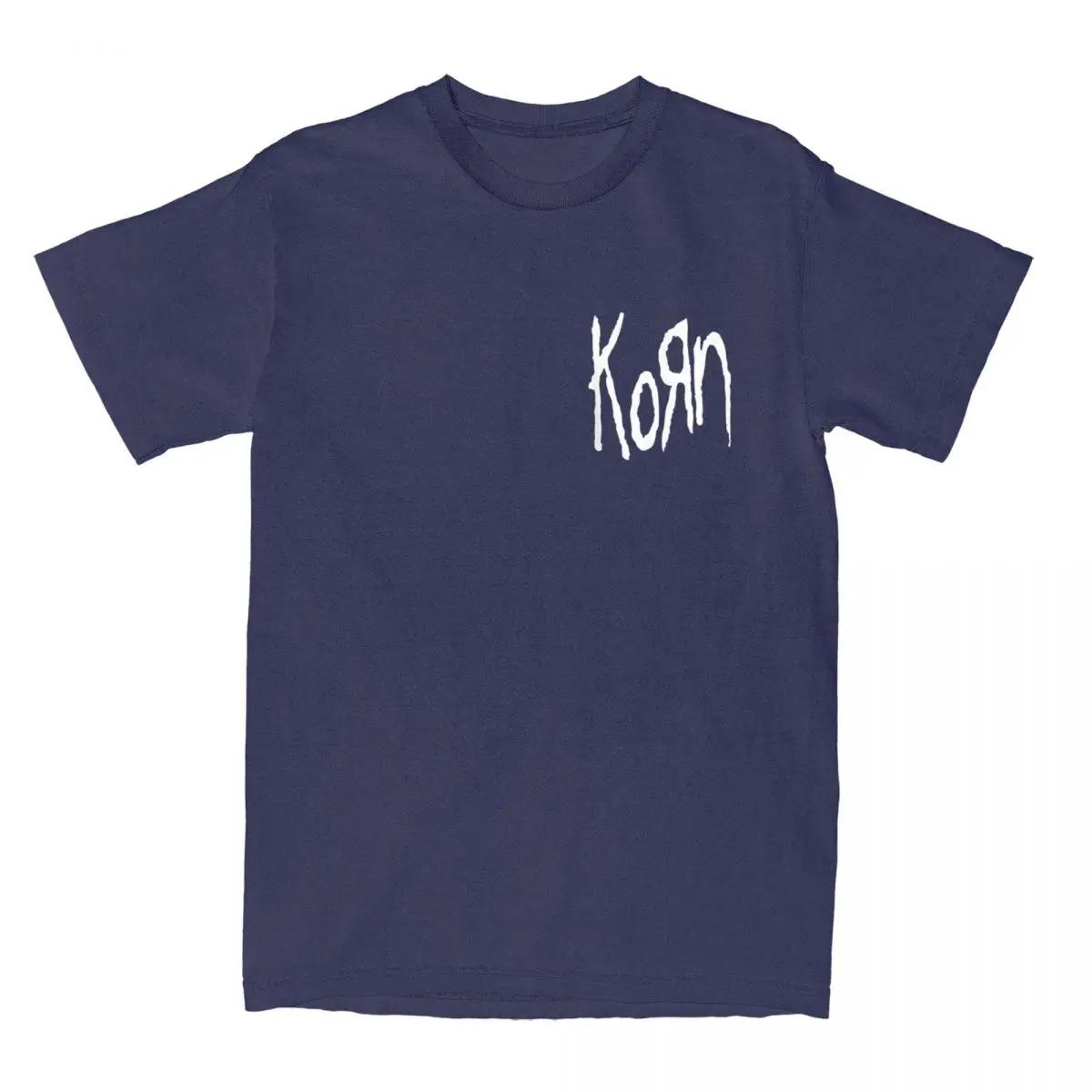 

Fashion Rock Band Korn Logo TShirt for Men Round Collar Cotton T Shirt Short Sleeve Tee Shirt 4XL 5XL 6XL Tops M