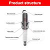 Daul Iridium Spark Plug For  2272;6418/BKR6EIX For VOLKSWAGEN POLO JETTA PASSAT CADDY BORA SUZUKI SWIFT RENAULT MEGANE LAGUNA
