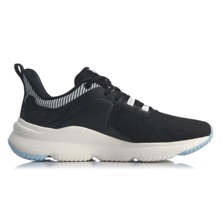 New LiNing SOFT PLUS Low Top Running Shoes Women's Black White ARHQ024-1