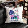 DDeltarune Ralsei  Pillow Case Sofa Living Room Bedroom Headboard Backrest Cushion Square Cushion Nap Time