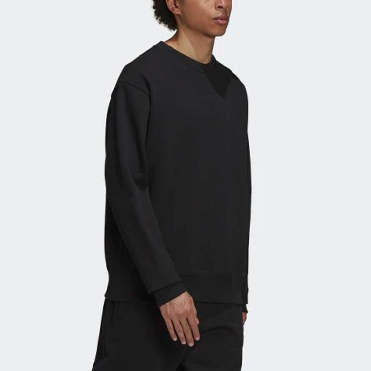 Adidas Originals Trefoil X Pharrell Williams Collaboration Solid Crew Neck Sweatshirt Men Sweatshirt Black H58314