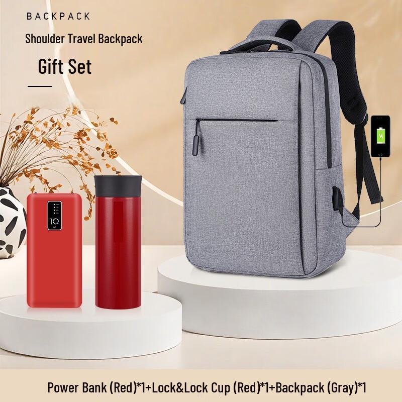 Business Backpack & Thermos Gift Set