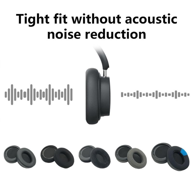 1 Par Almofada de Ouvido Earpad Almofada de Espuma de Memória Capa de Substituição para Fones de Ouvido com Fio SHP9600 SHP9500 Acessórios