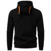 Herren Farbe Reißverschluss Kapuzen Strickjacke Jacke Herren Sport Große Größe Freizeit Sweatshirt Jacke
