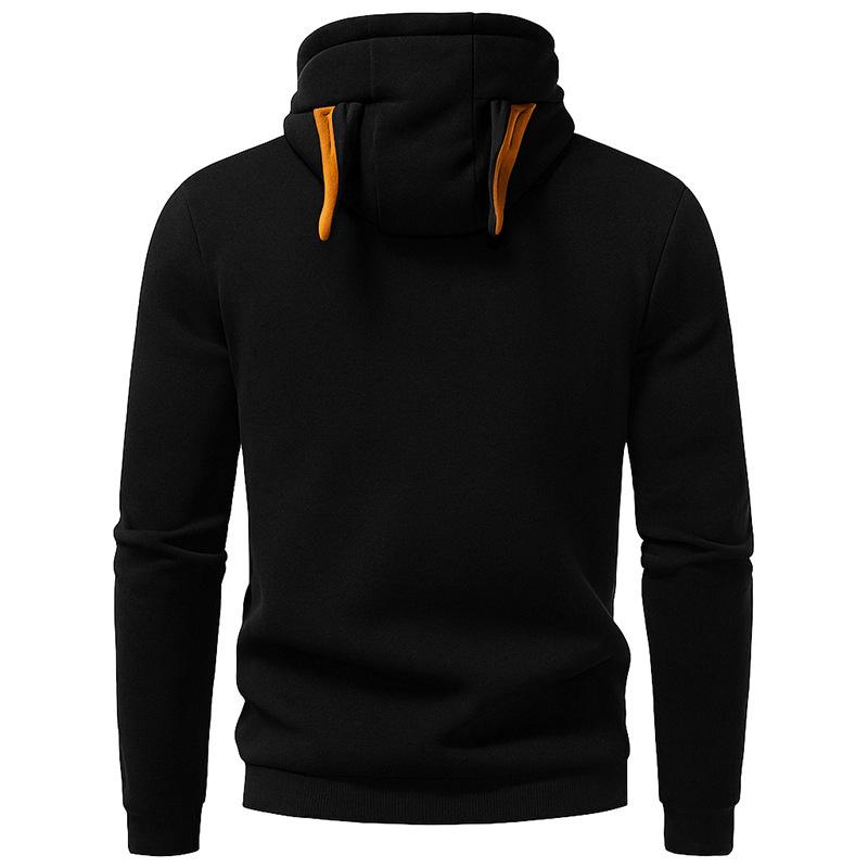 Herren Farbe Reißverschluss Kapuzen Strickjacke Jacke Herren Sport Große Größe Freizeit Sweatshirt Jacke