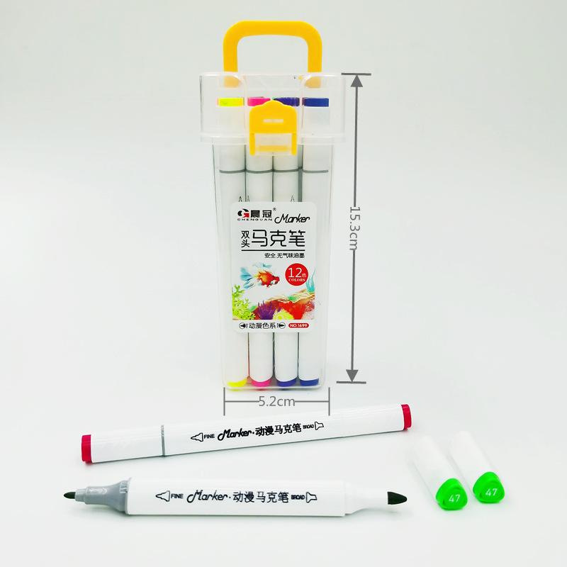 

Производство наборов двухсторонних маркеров на водной основе для учеников начальной школы, кисти для граффити, акварельные ручки с мягким наконечником, смываемые водой