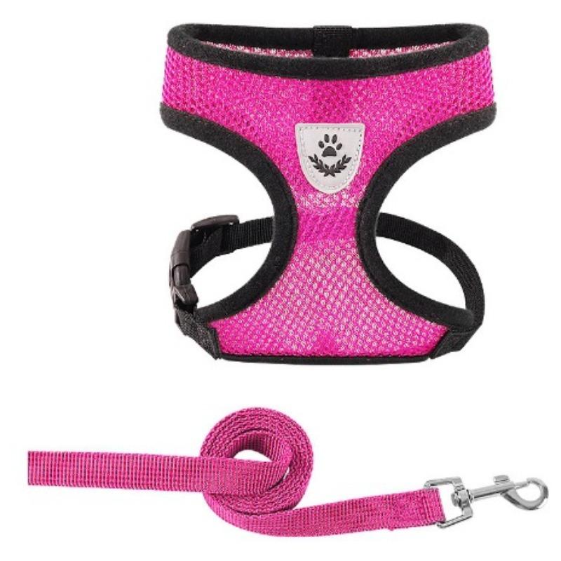 Pet Leash, Vest Style, Dog and Cat Chest and Back Straps, Small Dog Reflective Leash and Dog Chain Supplies